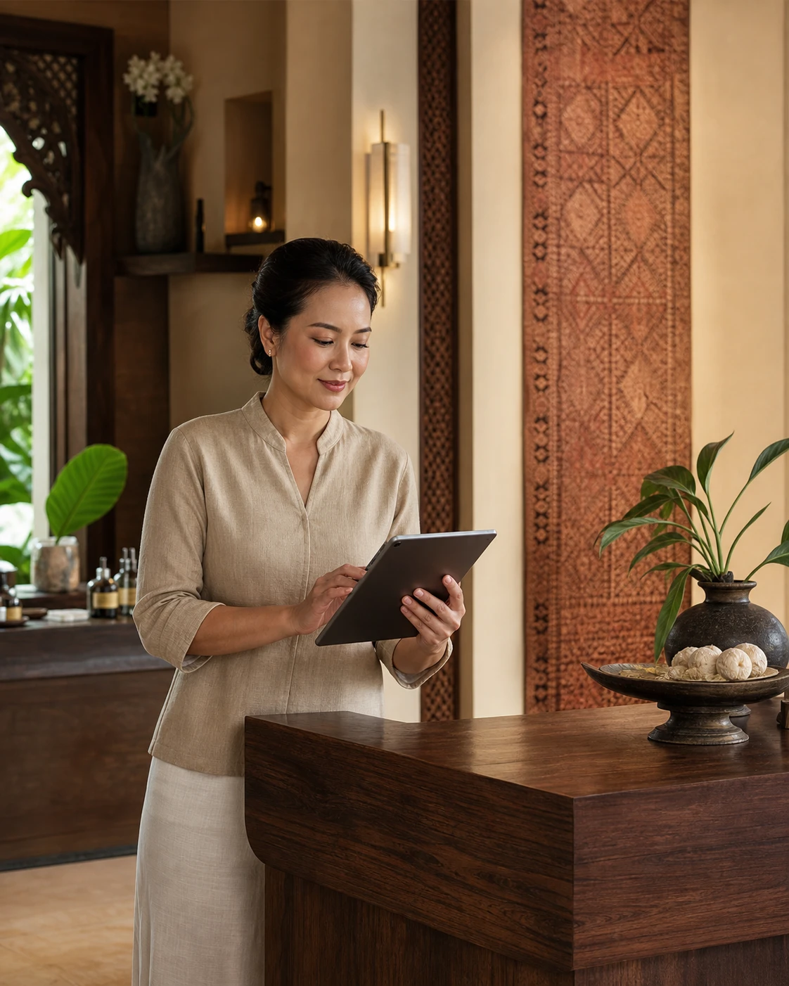 เจ้าของร้านสปาดูแลธุรกิจอย่างมืออาชีพ